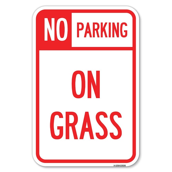 Safety Sign, 12 in Height, Aluminum, 18 in Length, 23526